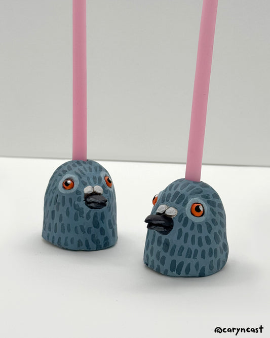 Pigeon Candle Holders
