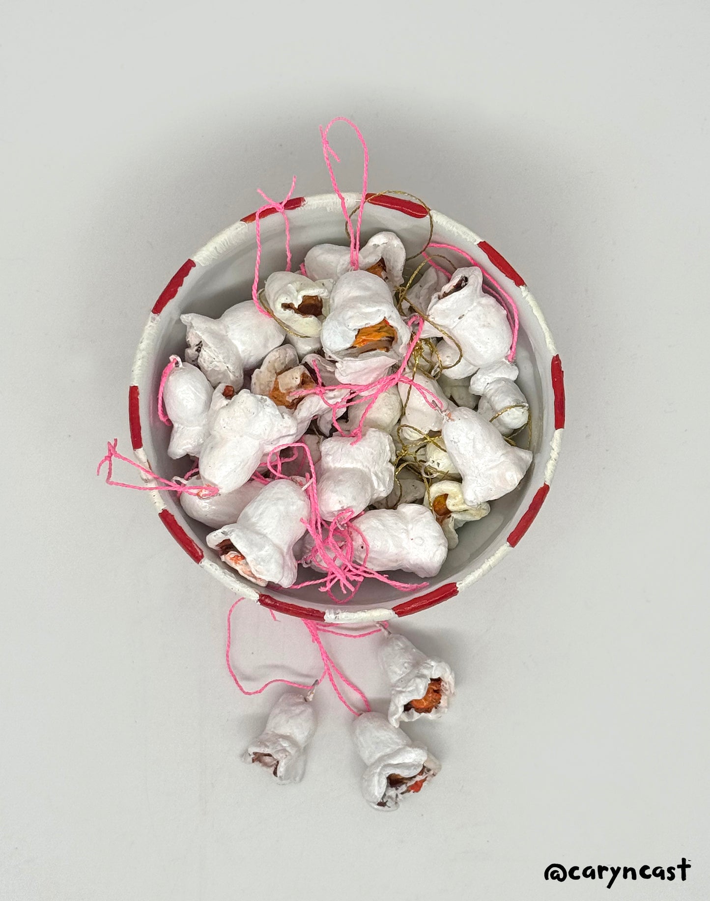 Salty Popcorn Ornament
