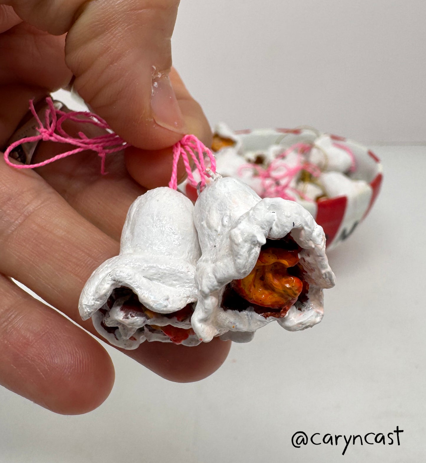 Salty Popcorn Ornament