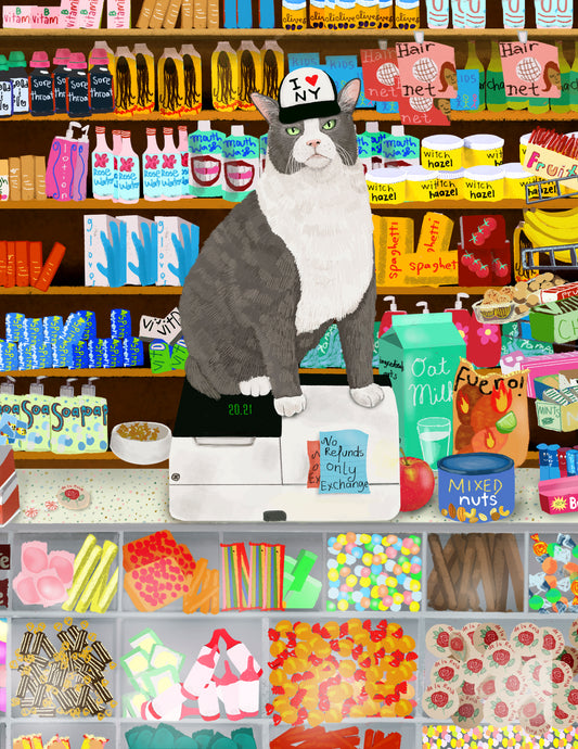 Bodega Kitty Print