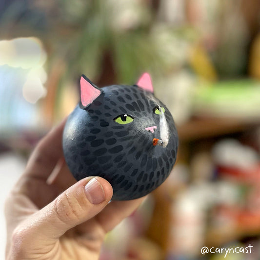 Pork Chop Kitty Paperweight
